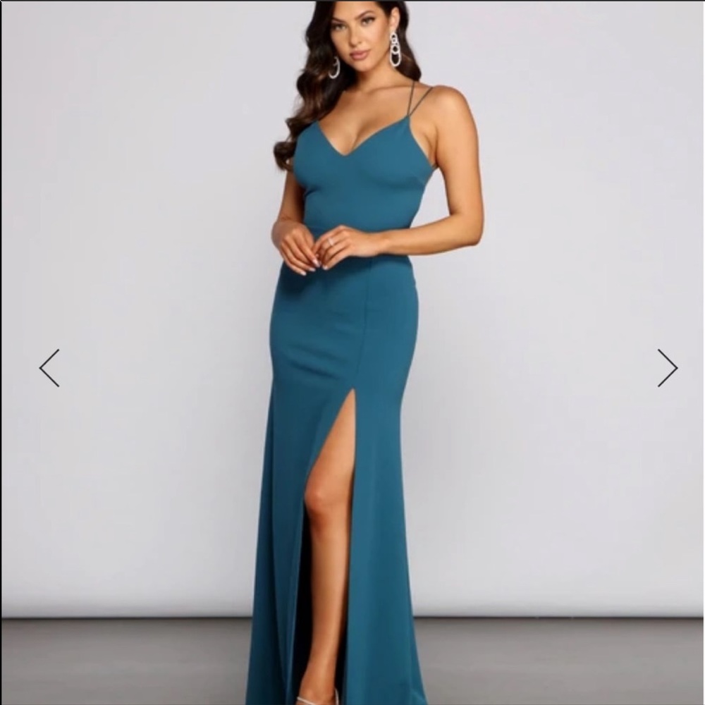 Windsor Teal Prom Dress